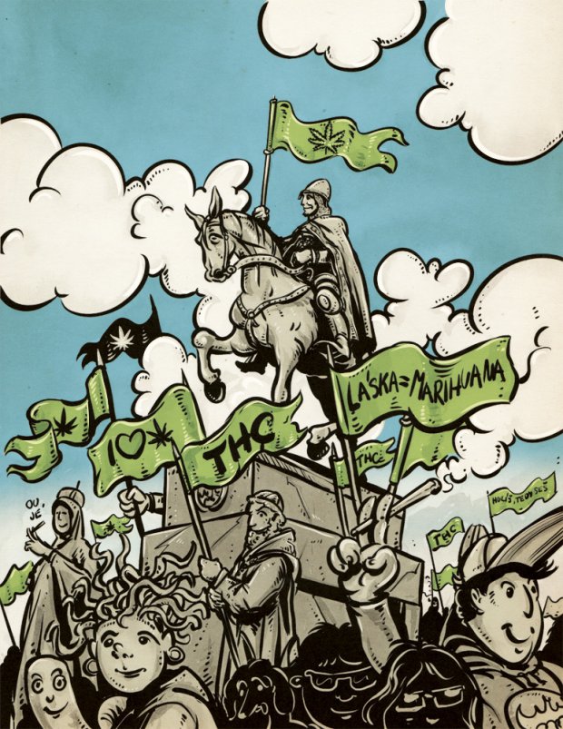 Ilustrace na obálku časopisu Legalizace